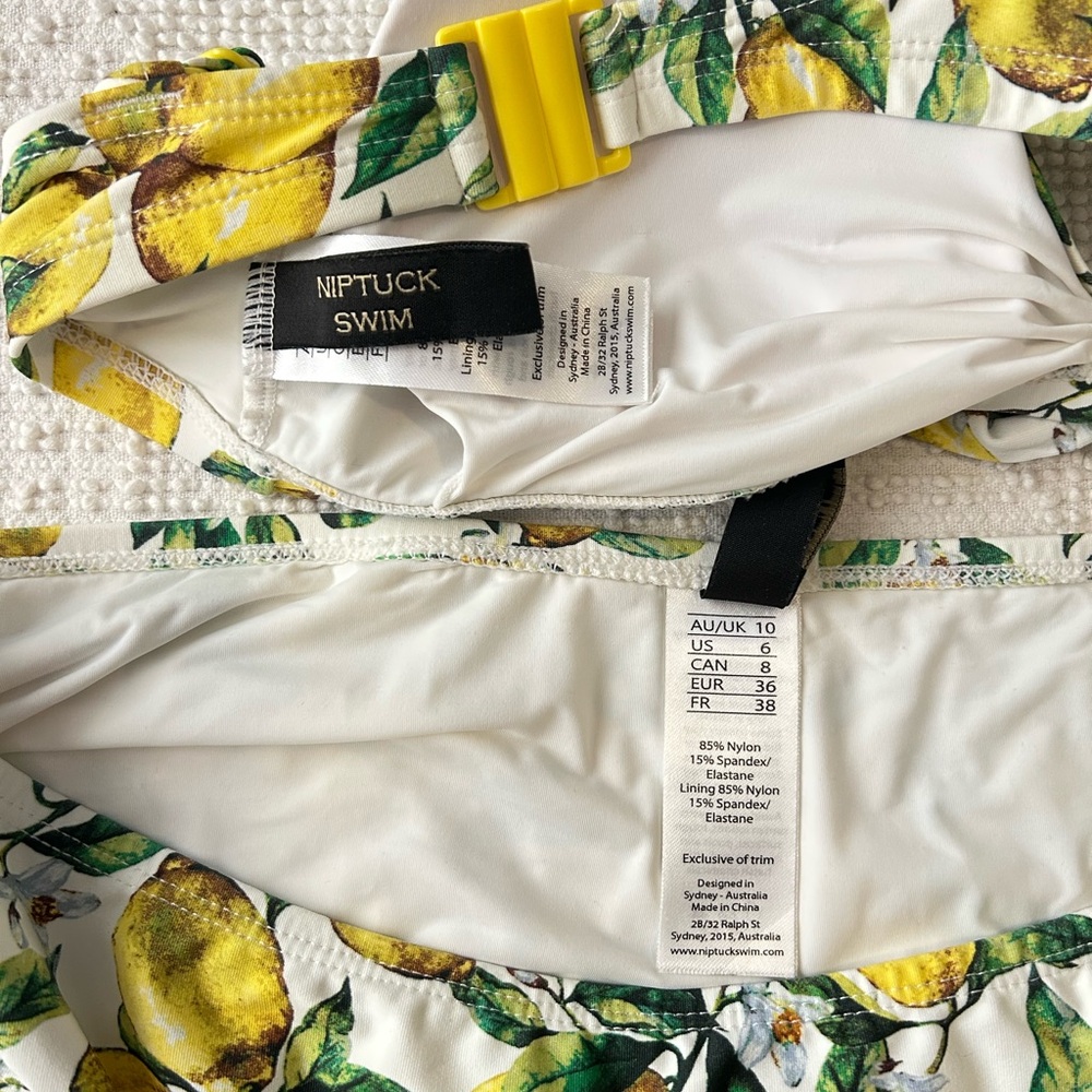 Niptuck Swim Lemon Print Bikini Set - Picture 5 of 5